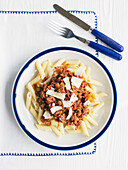 Penne with Bolognese