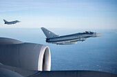German Eurofighter Typhoons waiting to receive fuel