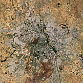 New Delhi, India, satellite image
