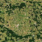 Nordlinger Ries Crater, Germany, satellite image