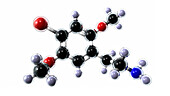 2C-B psychedelic drug molecule