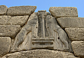 Mycenae Lion Gate, closeup