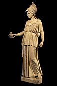 Athena holding a bird