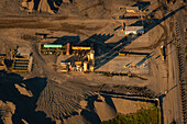 Concrete quarry, aerial photograph