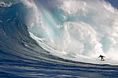 Big wave surfing in Hawaii, USA