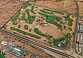 Golf club in Arizona, USA, aerial photograph
