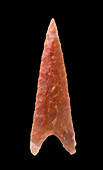 Neolithic winged arrow head in carved stone