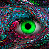 Eye, abstract illustration