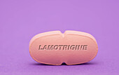 Lamotrigine pill, conceptual image