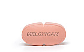 Meloxicam pill, conceptual image