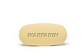 Warfarin pill, conceptual image