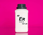 Container of the chemical element erbium