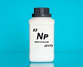 Container of the chemical element neptunium