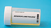 Urine test for bendroflumethiazide