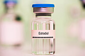 Vial of estradiol