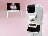 Mammography, conceptual image