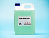 Canister of pyrolysis oil
