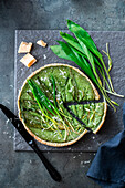 Wild garlic pie