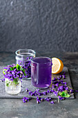 Wild violet lemonade