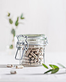 Supplements in a jar