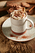 Hot chocolate with cream