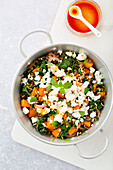 Pumpkin and Rice with Spinach and Feta