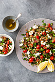 Quinoa Taboulé with Tomatoes and Feta