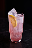 A pink lemonade cocktail