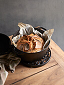 No-knead bread from the pot