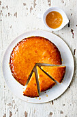 Orange polenta cake with orange scented syrup drizzle