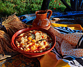 Rice pudding from the Marquesas, with caramel and oranges
