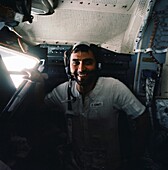 NASA astronaut Harrison Schmitt on Apollo 17 mission