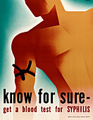 Syphilis test, World War II poster