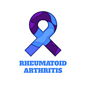 Rheumatoid arthritis awareness, conceptual illustration