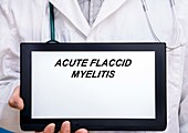 Acute flaccid myelitis, conceptual image