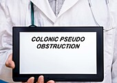 Colonic pseudo obstruction, conceptual image