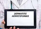 Dermatitis herpetiformis, conceptual image