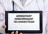 Hereditary haemorrhagic telangiectasia, conceptual image