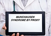 Munchausen syndrome by proxy, conceptual image