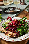 Vegan beetroot salad