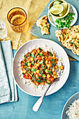 Microwave garam masala vegetable curry