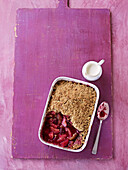 Plum crumble