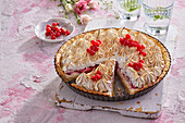 Red currant meringue pie