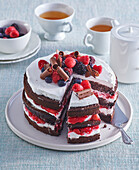 Forest berry fruit cake