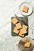 Res kanyah (sweet and savory snack made from rice flour and peanut butter, Sierra Leone)