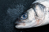 A fresh fish – eyes clear and bulging outwards