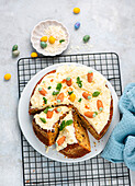 Carrot cake with cream cheese icing