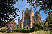  Worcester-Kathedrale, Worcester, Worcestershire, England, Vereinigtes Königreich, Europa