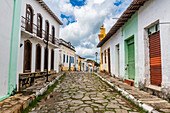 Colonial houses, Old Goias, UNESCO World Heritage Site, Goias, Brazil, South America