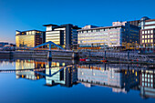 International Financial Services District (IFSD), Broomielaw, River Clyde, Glasgow, Schottland, Vereinigtes Königreich, Europa